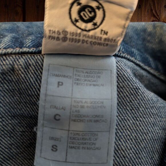 Vintage Superman Warner Bros DC Comics Denim Jacket Men's Small - Picture 4 of 6